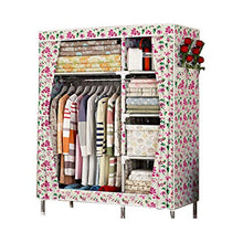 JFFFFWI Armadio Pieghevole in Tessuto Oxford con Struttura in Acciaio Inossidabile Semplice Armadio 130 * 45 * 170 (Colore: D)