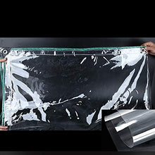 MTYLX Tela Cerata Multiuso All'Aperto, Resistente Impermeabile Extra Spessa ad Alta Trasparenza Trasparente con Occhielli 520G / M²,un,3X4M