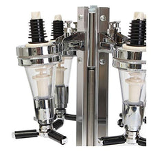 BENOHAOH 4 Teste 6 Teste 6 Teste Rotary in Acciaio Inox Succo di Vino Succo di Cocktail Basamento Bevande Ottica Distributore Supporto da Cucina Bar (Color : 6 Heads)