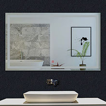 Xinyang 70x120cm Lampada a risparmio energetico per specchio da trucco a parete con specchio a LED con pulsante a sfioramento anti-appannamento impermeabile