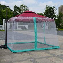 SKYLLPATION Zanzariera per ombrelli - Gazebo per zanzariera - con Tubo - Bianco