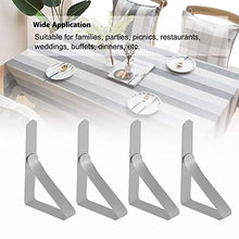 Changor, clip per tovaglia, in acciaio inox, 10,5 x 7 cm