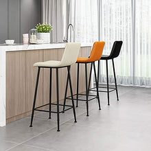 XIAOQIAO Sgabello da Bar in Ferro, Sedia da Patio, sgabelli da banco, con Schienale Basso ergonomico e Comodo Cuscino, Stabile e Resistente, Multifunzionale