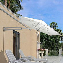 SJBD-Coaster Ombrellone da Spiaggia Ombrellone da Parete Ombrellone da Giardino per Esterno Balcone Ombrellone inclinabile a sbalzo con palo in Metallo (Dimensioni: Verde)