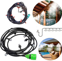 Cooling Kit Nebulizzatore 15 Metri Ad Acqua Nebulizzazione Gazebo,Ombrellone,Giardino Prolungabile Facilmente.