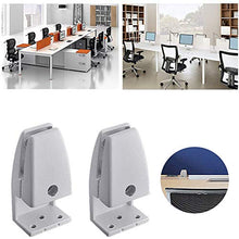 AURALLL 2Pcs / Set Partition Bracket ispessite Lunetta Clip Fissa dello Schermo di segretezza Supporto Pinza divisore starnuto Gaurd Staffa Desk di ripartizione