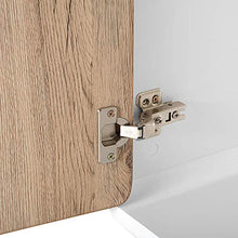 Beliani Credenza laminata in color legno chiaro/bianco Milo