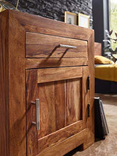 KADIMA DESIGN Comodino legno massiccio Sheesham 60 centimetri comodino per molle