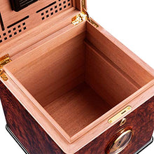 XZJJZ Cigar Idratante Scatola di Cedro Legno di Grandi Dimensioni a Due Piani Cigar Humidor Cigar Cabinet