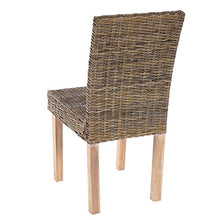 Set 4x sedie Littau Kubu rattan sala pranzo 56x43x89cm