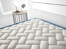 Imperial Confort Copenhague 25 Materasso, Viscografene, Bianco-Blu, Semplice, 90x200