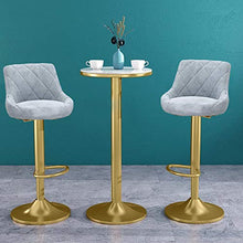 Sgabelli da Bar Sedia Sgabelli da Bar con Schienale Girevole Regolabile in Altezza Sgabelli Pub sedie da Cucina Stool Set di 2/4 Regolabile Sgabello da Bar (Color : Gray, Size : 1pcs)
