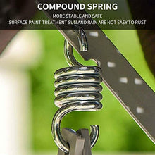 Dulau 4 Pezzi Amaca Spring, Acciaio Inossidabile Antiruggine Appendini, Ganci per Amaca da Giardino Molla di Sospensione per Amache per Appendere Amache e Dondoli