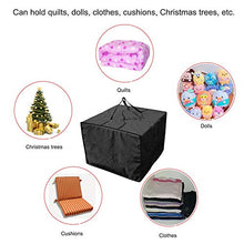 Cuscino da giardino impermeabile quadrato per mobili da cortile, cuscino protettivo con cerniera e maniglie, per mobili da esterno, cuscini da divano, 80 x 80 x 60 cm