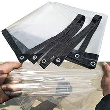 Tenda da Balcone in Plastica PE,Telone Impermeabile Trasparente per Esterno,Copertura per Serra e Parabrezza,Panno di Pioggia Con Occhielli,Giardinaggio Isolamento Termico Telo (6x6m/19.7x19.7ft)