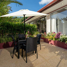 Novonova® 210x150cm Ombrellone da Giardino | Parasole da Esterno Balcone da Giardino | Protezione Solare UV50+ | Regolabile in Altezza | PS416 Beige