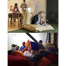 LDIW Gigante Pouf per Interni ed Esterni, Divano Pigro Poltrona Sacco Pouf Puff Ideale Come Sedia da Gaming e Sedia da Giardino,Nero,EPS - Arredi Casa
