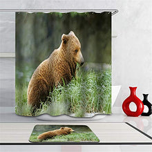 LIYAN Combinazione Bagno. Immagini Chiare E Colori Vivaci Rendono Il Tuo Bagno Pieno di Vita. Accessori da Bagno. Orso Bruno Che Mangia Erba.