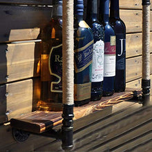 MoDi Wine Rack Retro Style Industriale Tubo di Acqua a Parete Vino Rack (L95CM)
