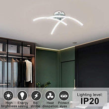 DAXGD Lampada da Soffitto LED, 21W Plafoniera a LED a superficie a forma di forcella per Camera da letto Scala Corridoio, 39CM Plafoniera LED Soffitto Luce bianca fredda 6000K