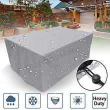 Yardwe coperture per mobili da Giardino per Esterni Set di mobili Resistenti per Esterni Resistenti copritavolo Quadrato e sedie (150 x 150 x 75 cm)