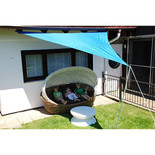 YAOYI Tenda A Vela Triangolare, Tenda da Sole Impermeabile, Protezione UV, per Feste All'aperto in Terrazza Giardino, con Corda (5x5x7m,Verde)