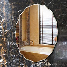 Specchio da Bagno Sagomato Specchio Senza Cornice Immagine Durevole Realistico Specchio a Parete antideflagrante Adatto per Soggiorno/Bagno Spessore 0,5 cm