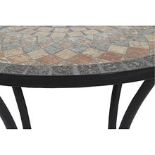 Siena Garden Tavolo Prato tondo in ferro con effetto mosaico, Ø60cm, Multicolore