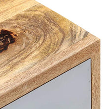 vidaXL Comodino 40x35x50 cm in Legno Massello di Mango