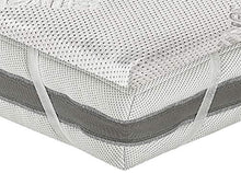BiancheriaWeb Rinnova Materasso Topper Coprimaterasso Correttivo Antibatterico Memory Silver Matrimoniale Silver