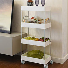 DKEE Moderno a Quattro Piani in plastica Bianca + Bagno in Alluminio casa Bagno Rack/mensola