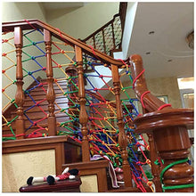 Rete di sicurezza per bambini Rete da arrampicata, Ringhiera per balcone Recinzione di protezione per scale, Rete di sicurezza colorata, Per ringhiere per interni Scale Parco giochi Patio esterno