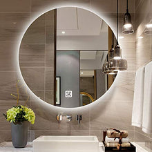 YSJX Specchio LED 50cm Specchio da Parete con Illuminazione LED per Il Bagno Camera da Letto,Controluce LED Specchio Rotondo con Touch Control,3 Dimmerabile,IP44 Impermeabile
