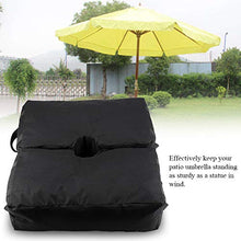 GOTOTO 2 Pezzi Base per Ombrellone da Esterno in Tessuto, Quadrata, 45 * 22 * 14cm, Nero