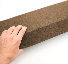 Waigg Kii - Cuscino per panca a 2 3 posti, 3/5 cm, per interni ed esterni, 100/120 cm, lunghezza per panca da pranzo (marrone scuro, 80 x 35 x 3 cm)