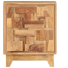 vidaXL Comodino 40x30x50 cm in Legno Massello di Sheesham