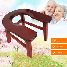 Sgabello da Toilette Accovacciato in bambù - Toilette Accovacciata con Sgabello Leggero per Rafforzare Il Legno per Adulti Portatile