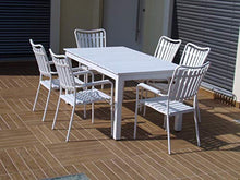 adami Poltrona da Giardino in Polywood con Schienale Svasato 55x63H93cm Creta Bianca