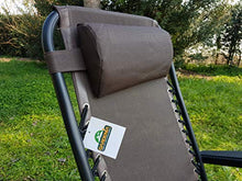 Dimaplast2000 Relax Greek Zero Gravity Sdraio Reclinabile Pieghevole, Marrone, 90x66x110 cm