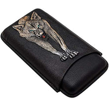 LSX Scatola di sigari Cigar Box, Sigaro Portable Set Cigar Set Idratante sigari Set 2 bastoni 3 bastoni Opzionale Nero OYO (Size : 17.5x9.4x3.5cm)