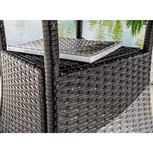 HLZY Tavolo in Vimini in Rattan mobili in Patio e Set Sedia, Arredamento da Esterno Tavolo da Giardino e sedie Set Patio Conservatorio Indoor Outdoor Table Table Patio Conversazione