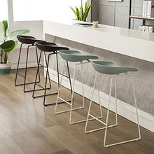 Moderni sgabelli da bar Sedie da bar Home Bar Contatore Altezza Laterale Sedie da pranzo con gambe in metallo per Cucina Sala da pranzo Ristorante Pub