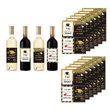 JUSTDOLIFE JUSTDOLIFE 12 Sheets Beer Bottle Sticker DIY Bottle Sticker Wine Sticker for Graduation