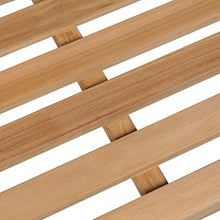 Tuduo - Panchina da giardino in teak, 150 x 62,5 x 90 cm