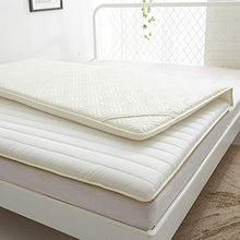 Yamyannie-Home Pieghevole Morbido futon Comodo Materasso Sleeping Pad Thick (Colore : Bianca, Dimensione : 180x200cm)