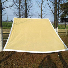 GEBIN Tenda A Vela Rettangolare, HDPE Traspirante Protezione Raggi UV Campeggio, Ombreggiante Resistente per Giardino, Balcone & Terrazza (4 x 6m)