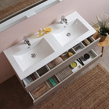 Kiamami Valentina MOBILE BAGNO 120 CM CON DUE CASSETTI E DOPPIO LAVABO | BERLIN