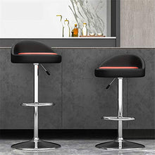 Ljings Sgabelli da Bar Regolabili, Sedia da Bar Girevole, Base in Metallo Contemporanea, con Schienale Arrotondato E Base Cromata, Sgabelli da Cucina Sedie da Pranzo,D