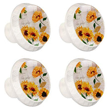 Maniglie per cassetti Manopole per cassetti Manopole rotonde Confezione da 4 per armadietto, cassetti, cassettiere, cassettiere ecc. Vecchio fiore di carta
