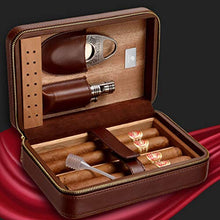 XZJJZ Desktop Desktop Cigar Box - Fatto a Mano in Pelle Resistente all'Uso e sigillato Portatile Cigar Box